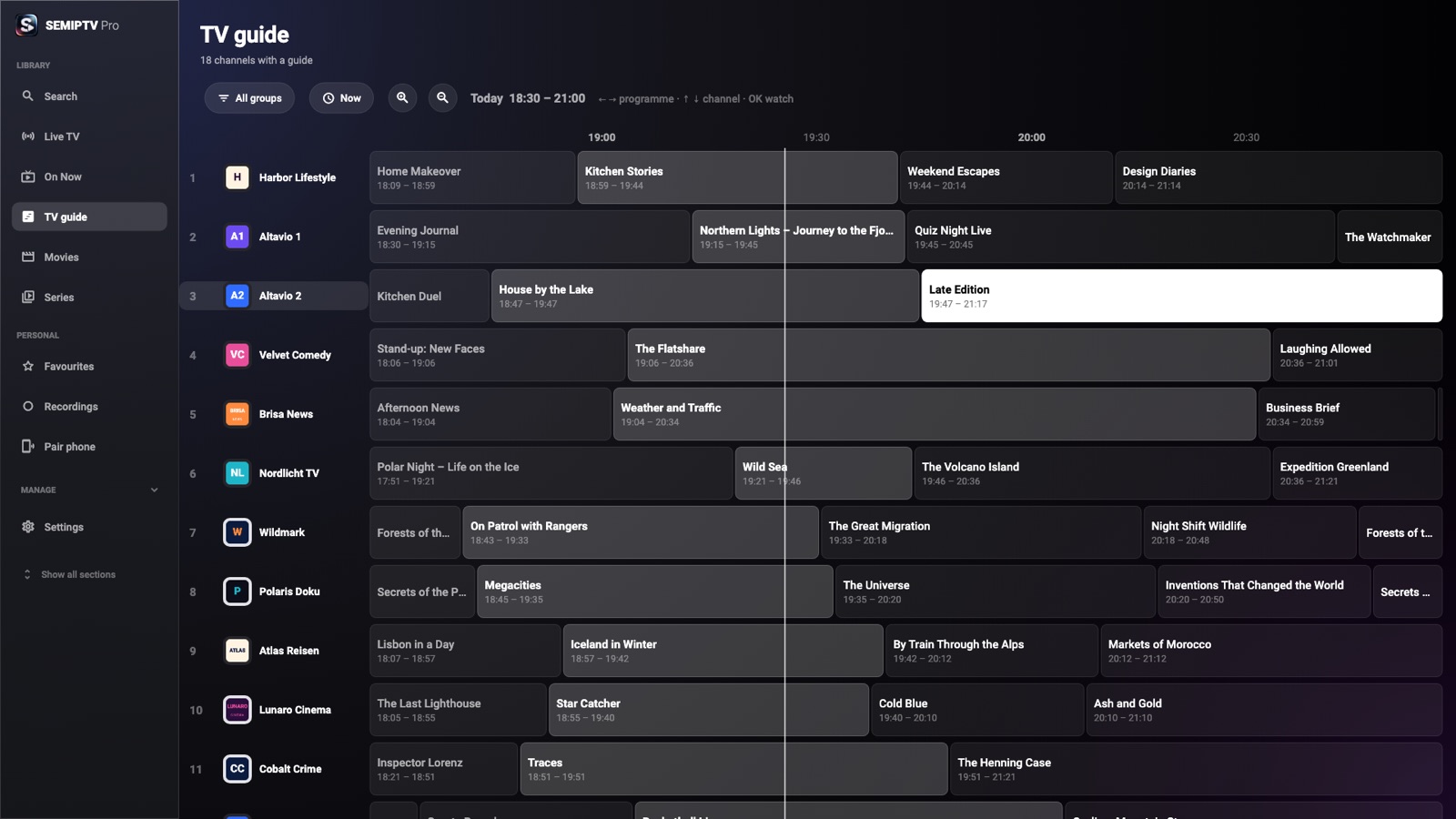 A TV guide you can actually read