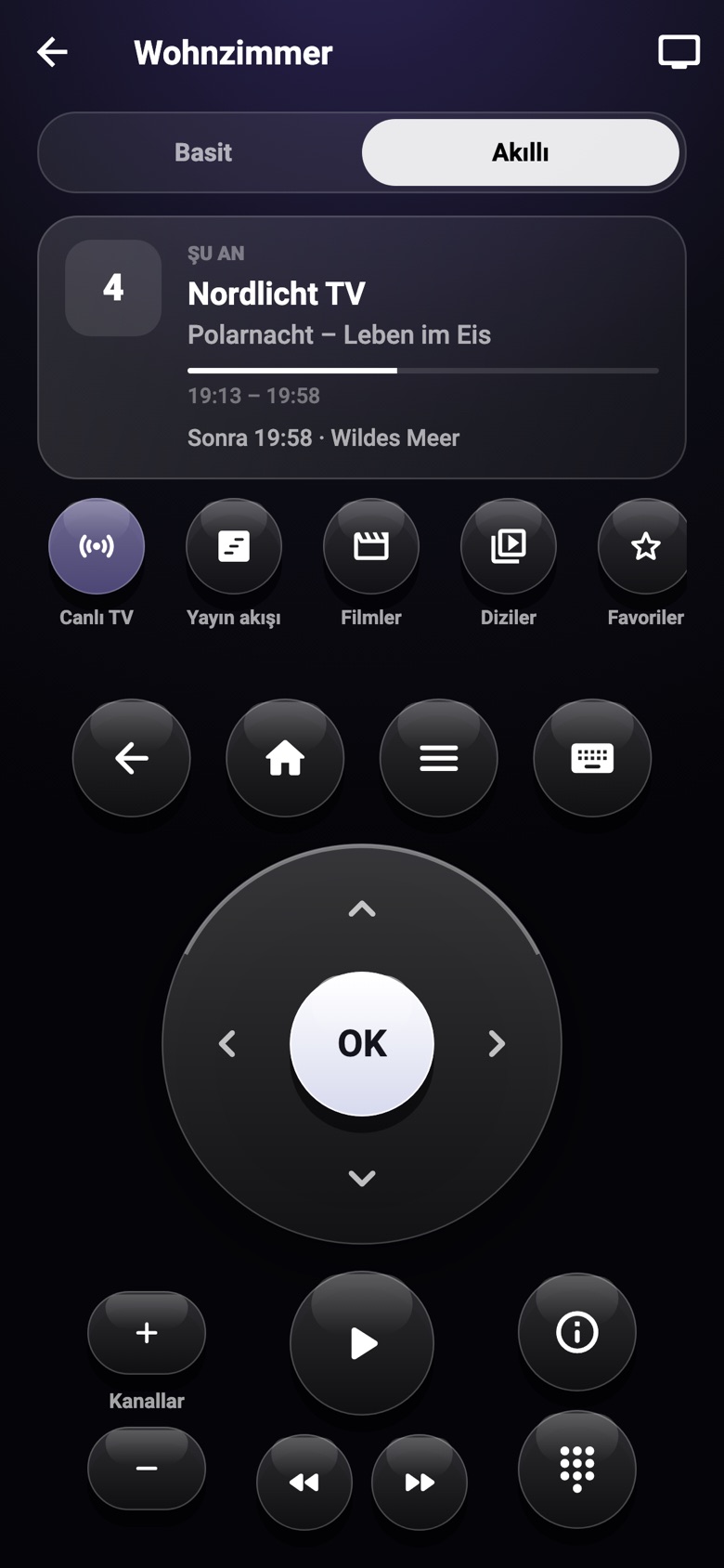 Kumanda olarak telefon